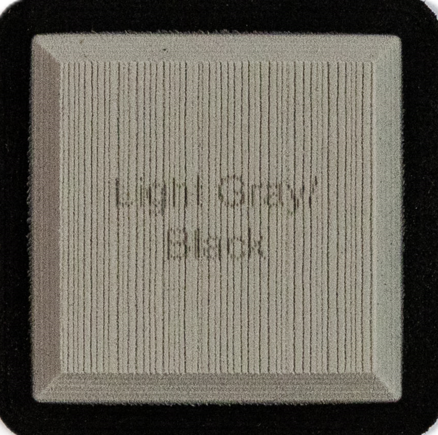 Light Gray on Black