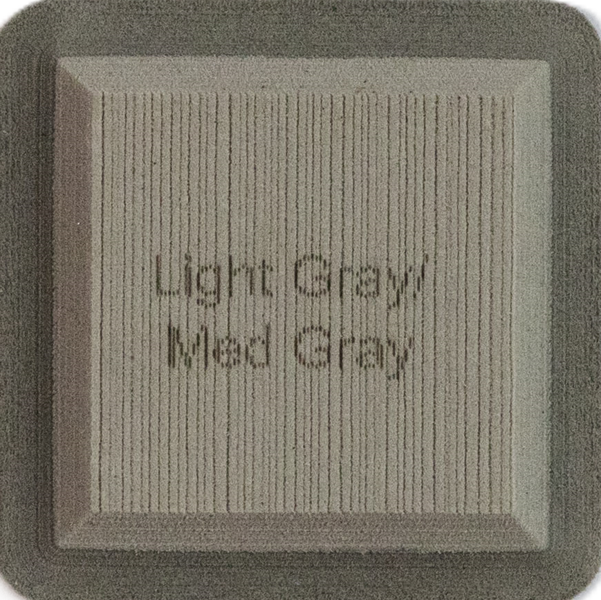 Light Gray on Medium Gray