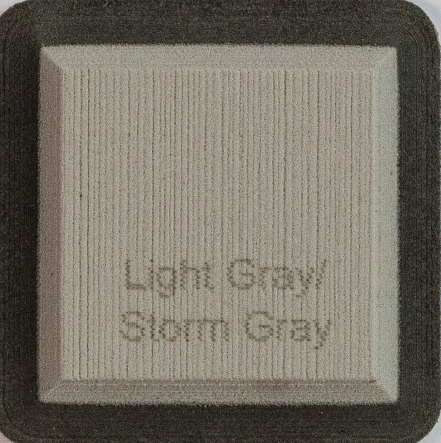 Light Gray on Storm Gray