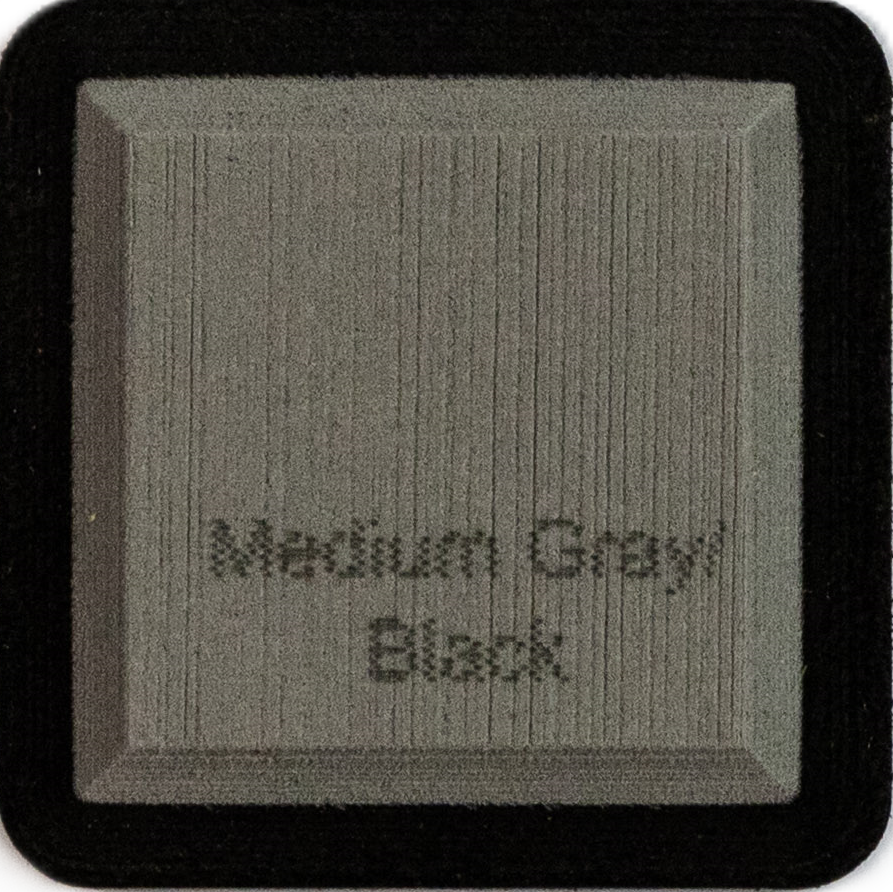Medium Gray on Black