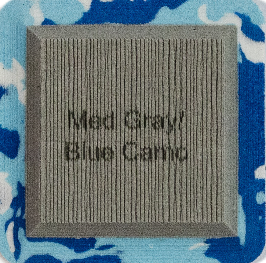Medium Gray on Blue Camo