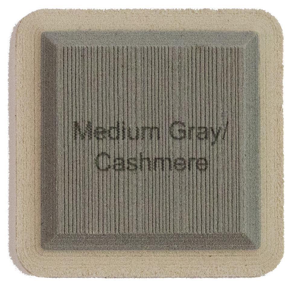 Medium Gray on Cashmere