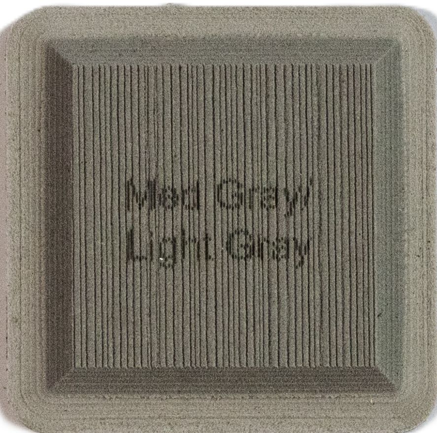 Medium Gray on Light Gray