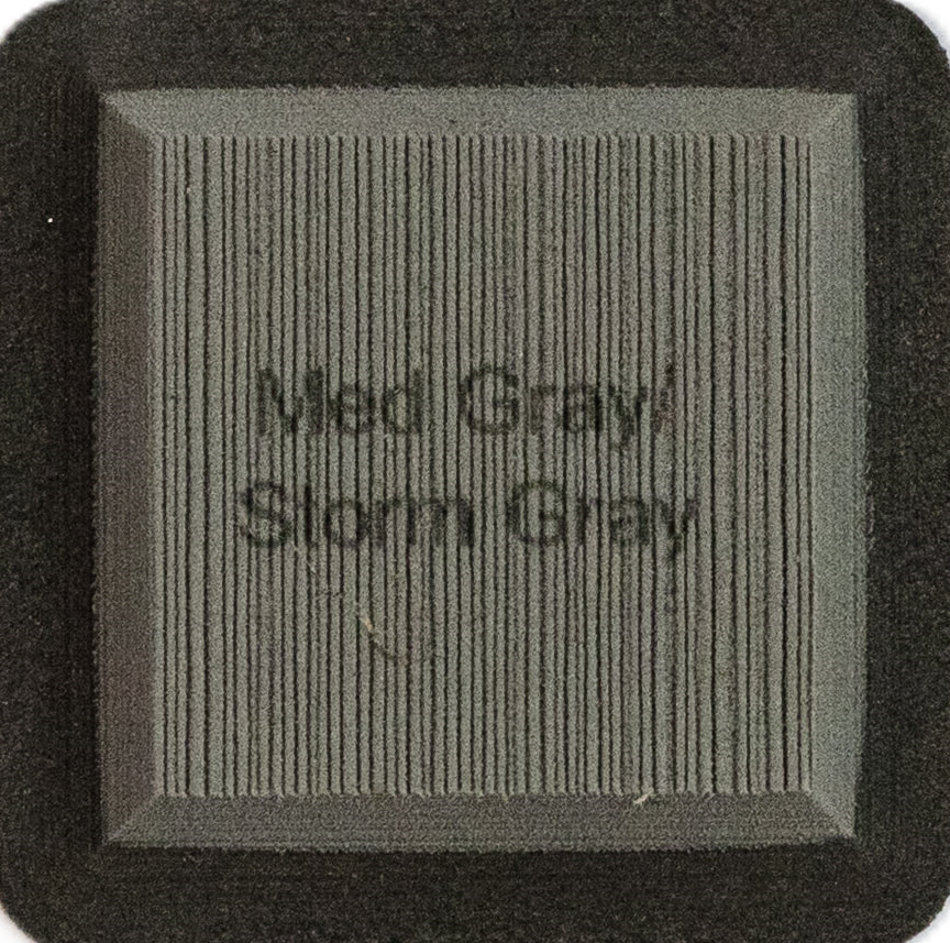 Medium Gray on Storm Gray