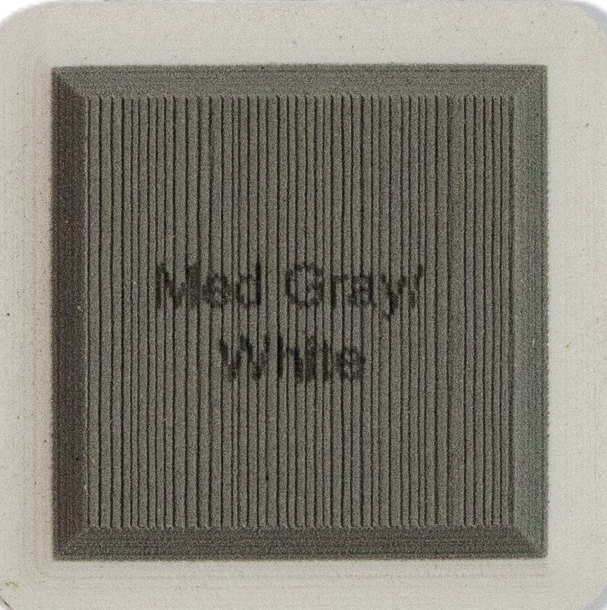 Medium Gray on White