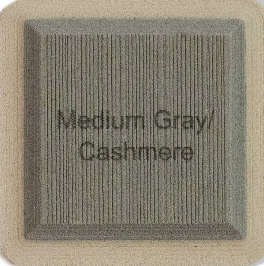Medium Gray on Cashmere
