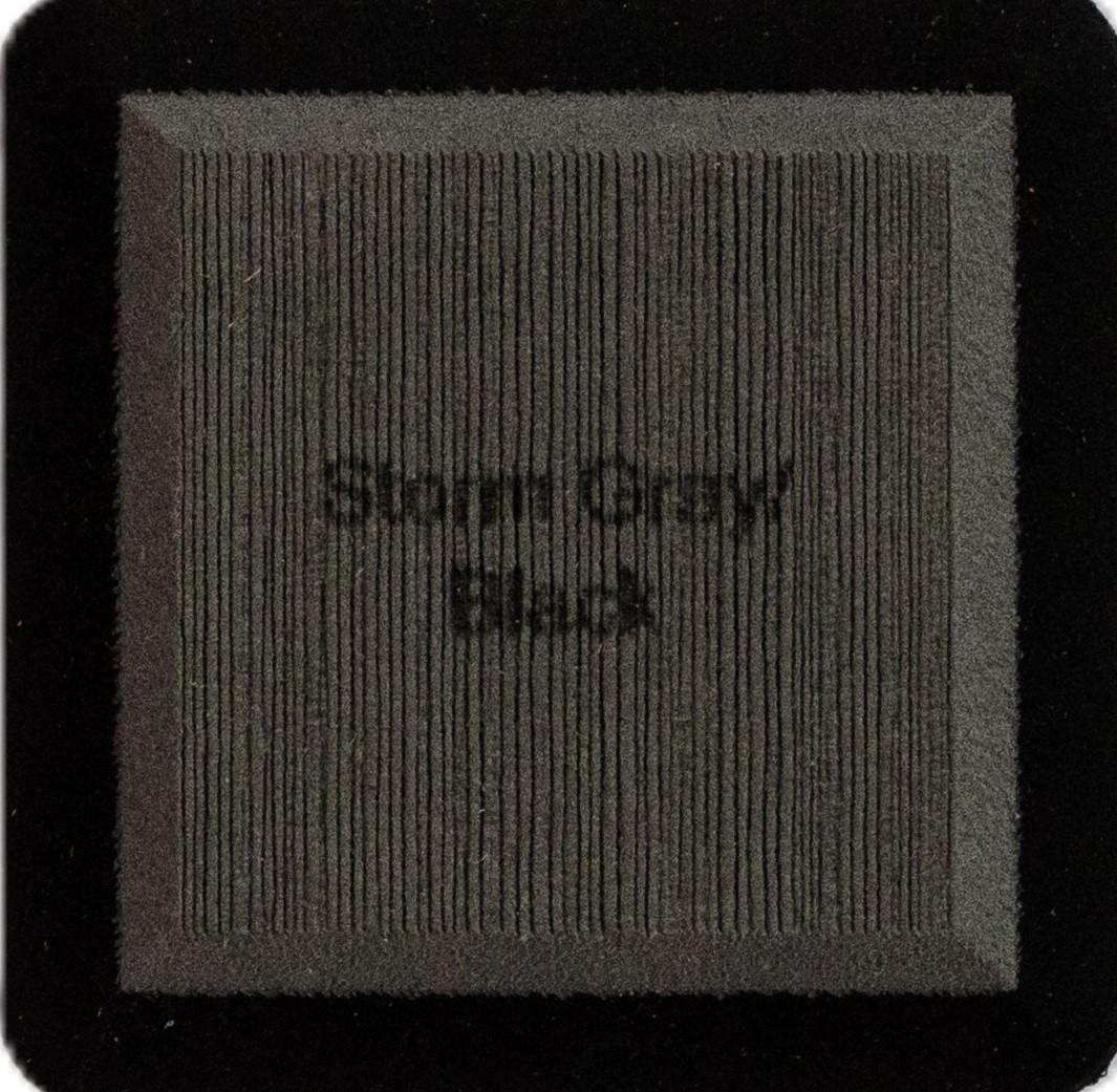 Storm Gray on Black