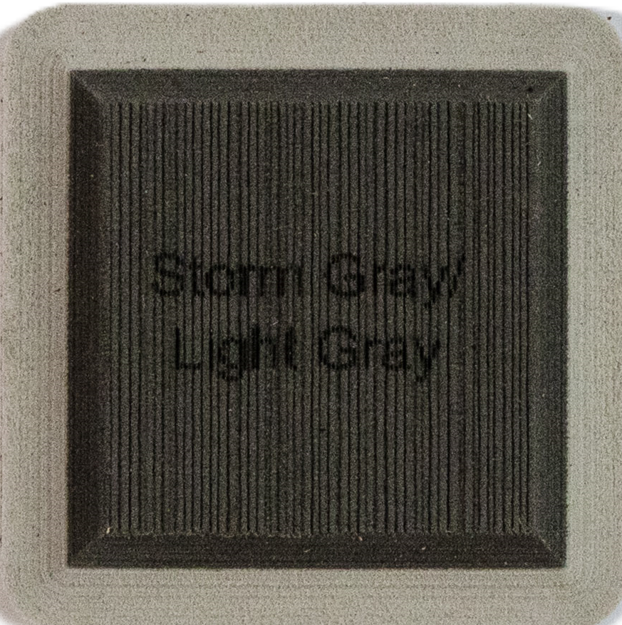 Storm Gray on Light Gray
