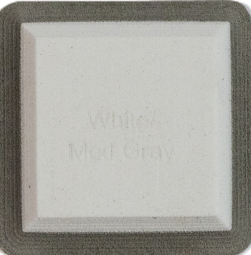 White on Medium Gray