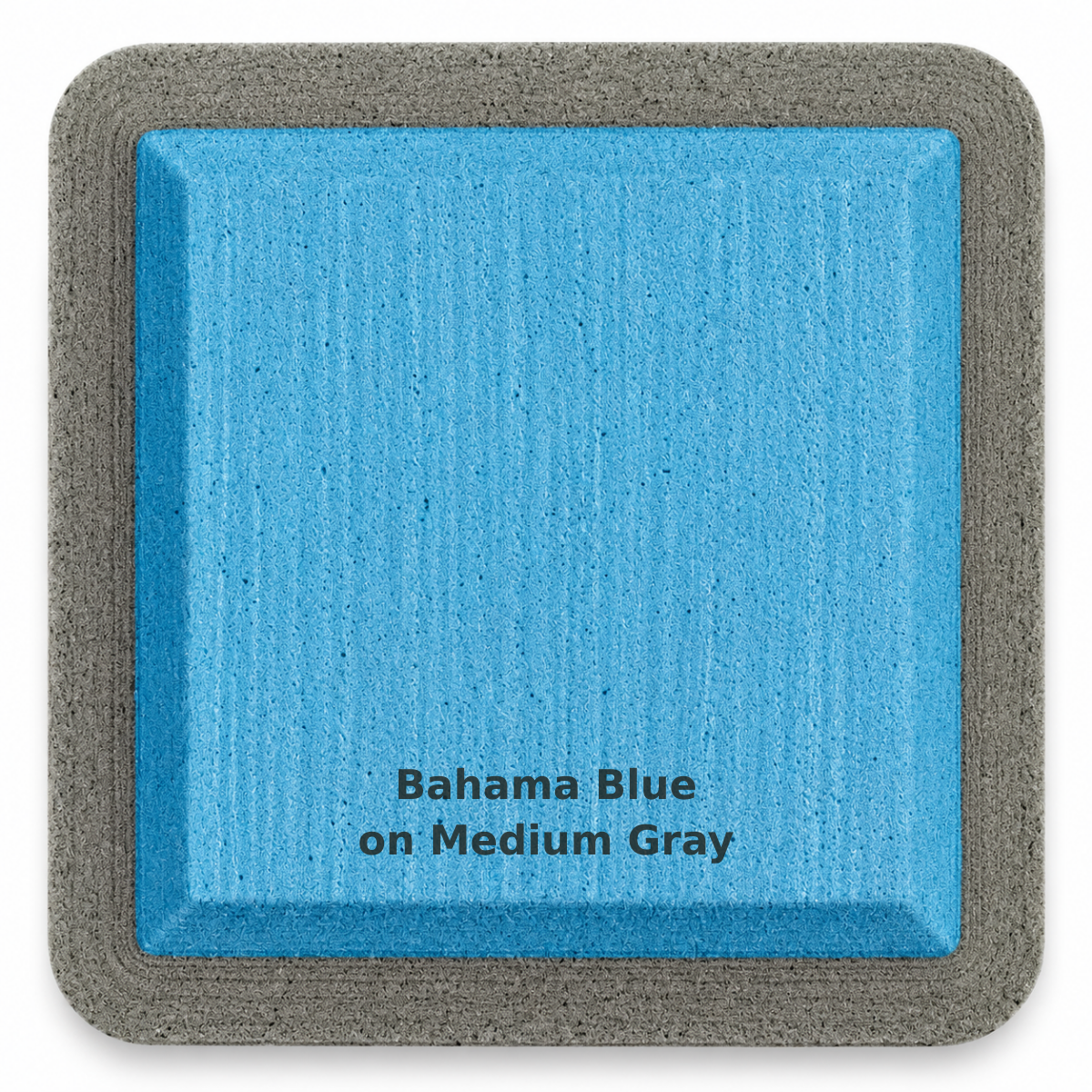 Bahama Blue on Medium Gray