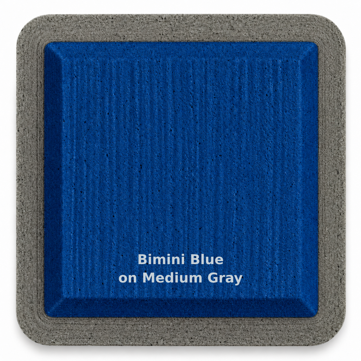 Bimini Blue on Medium Gray