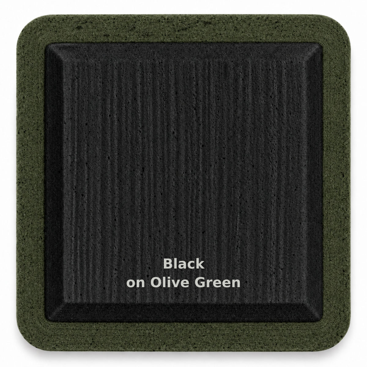 Black on Olive Green