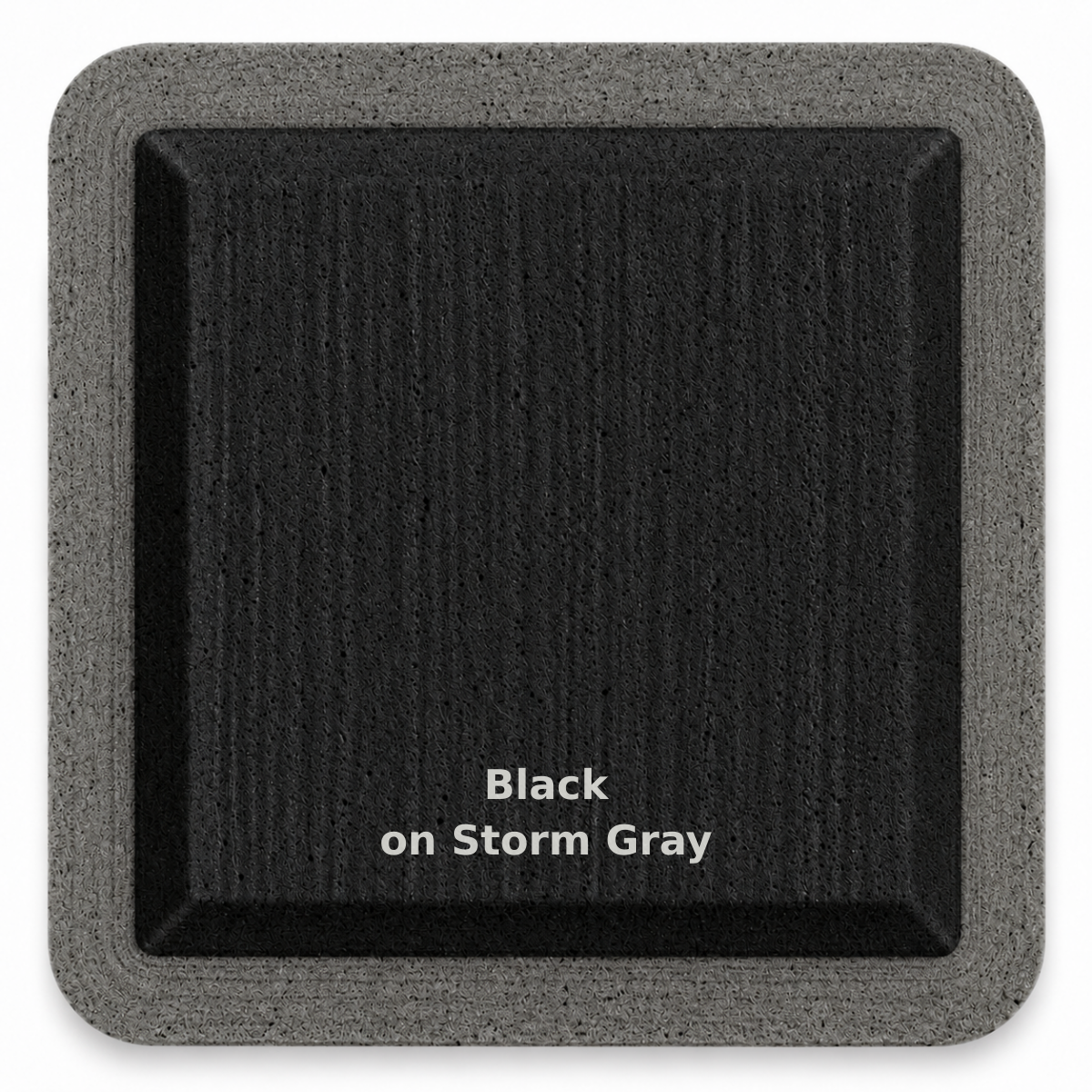 Black on Storm Gray