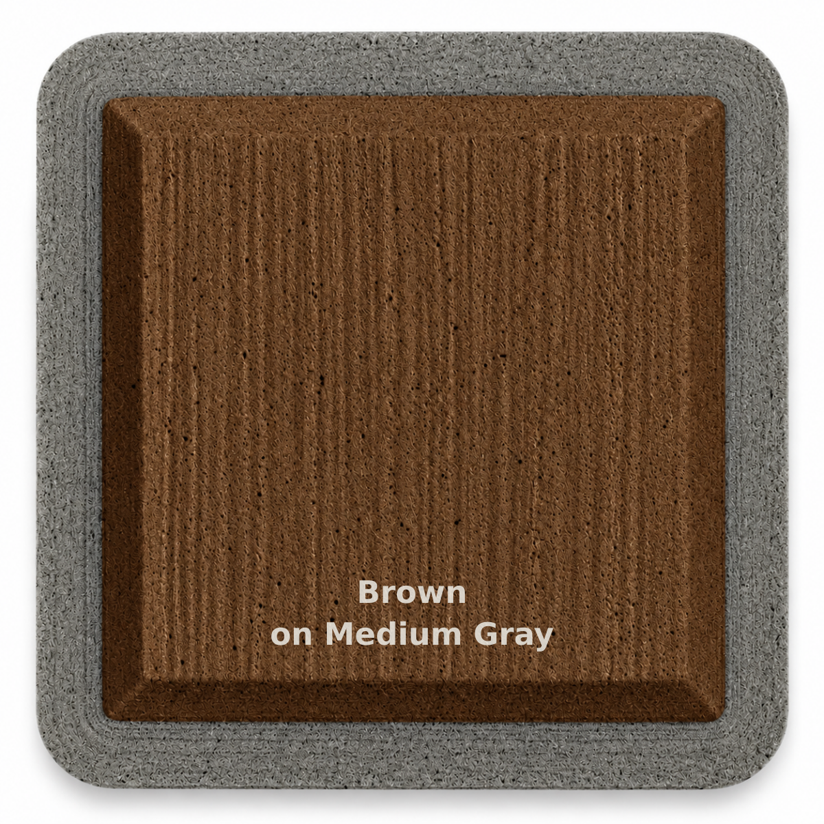 Brown on Medium Gray