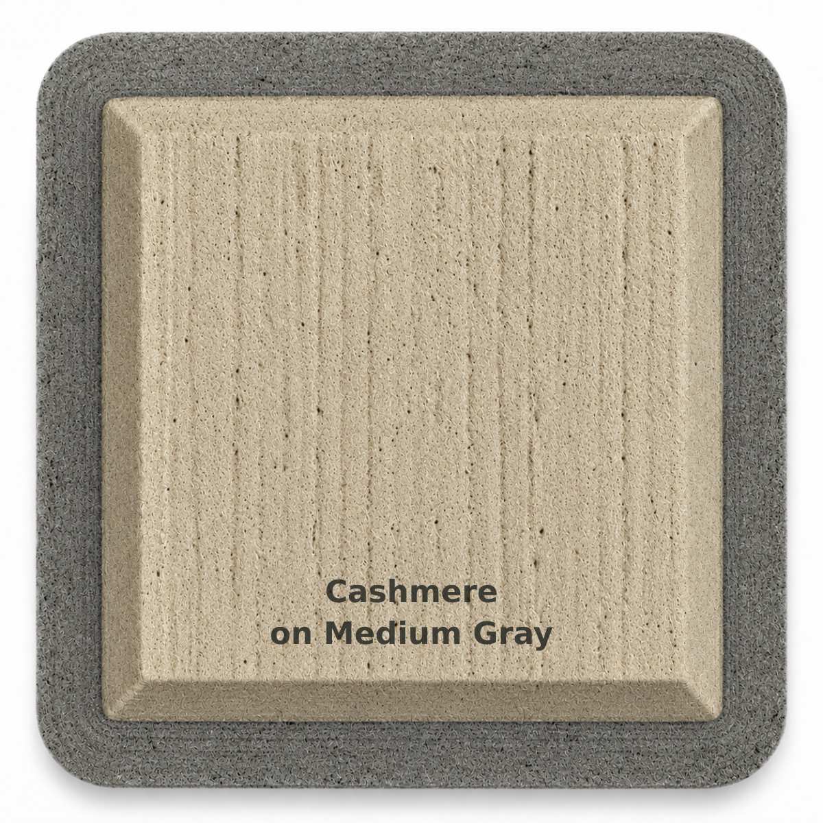 Cashmere on Medium Gray