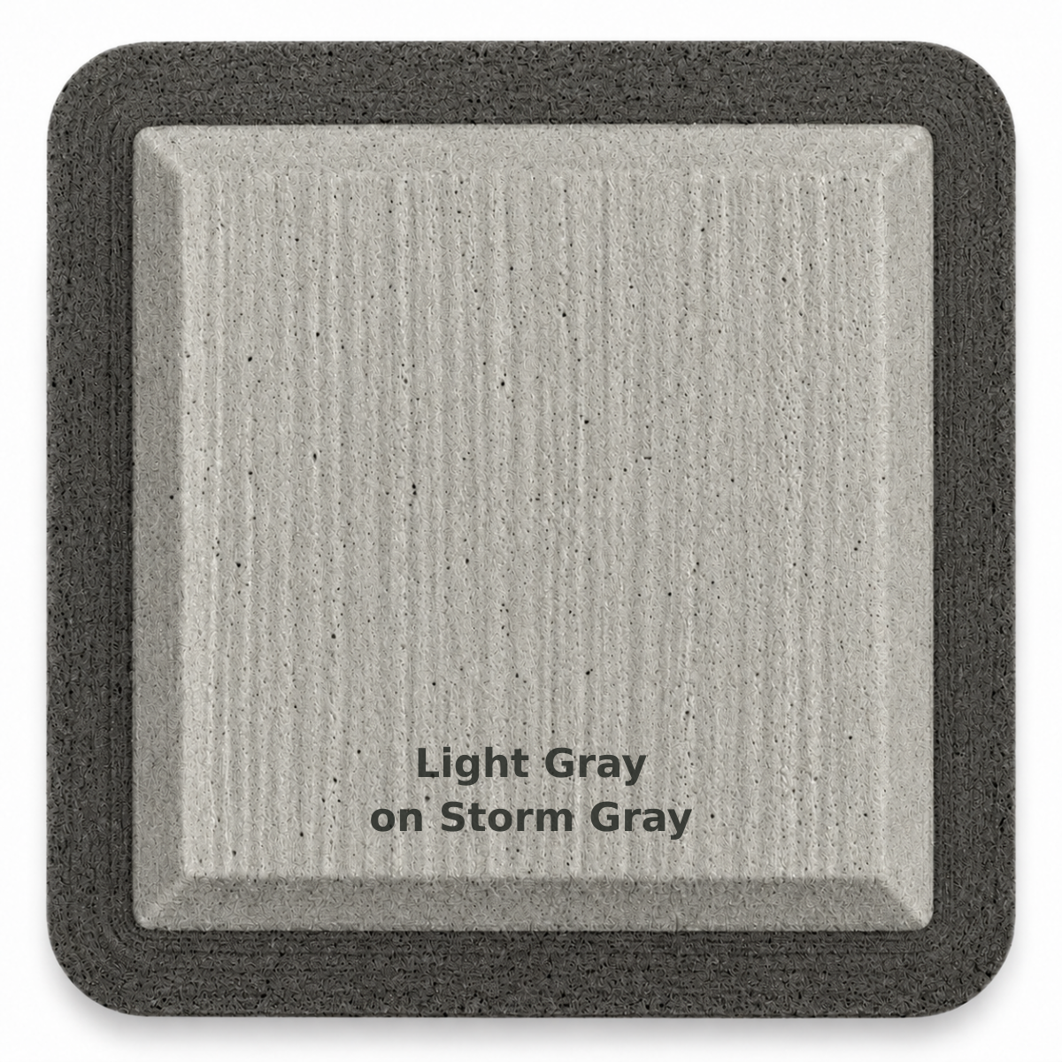 Light Gray on Storm Gray