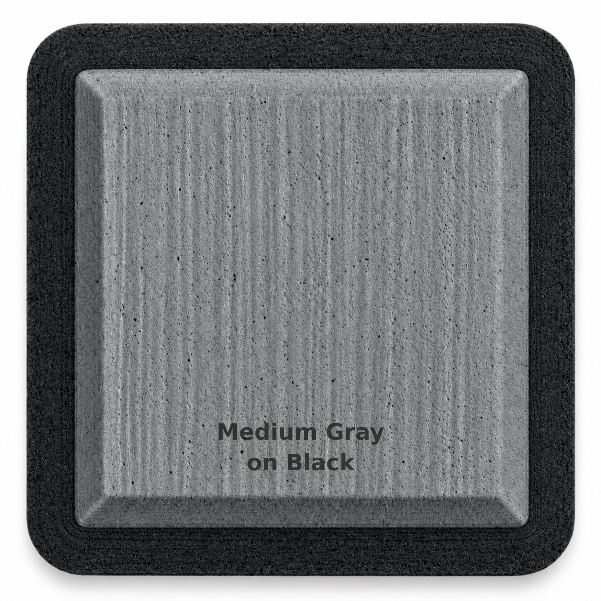 Medium Gray on Black