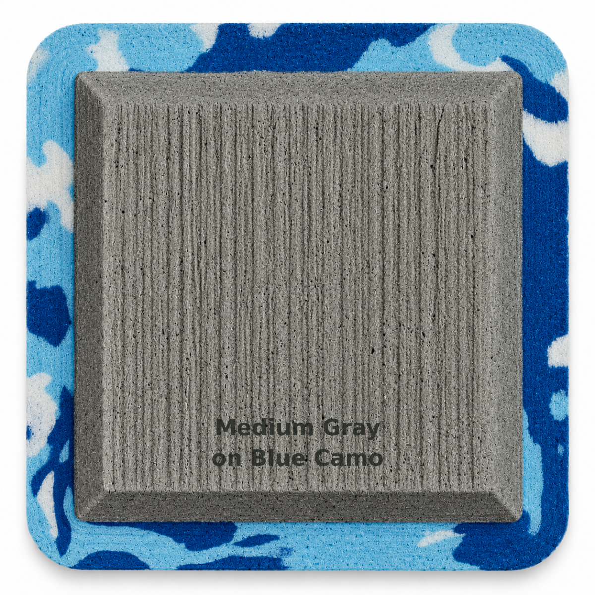 Medium Gray on Blue Camo