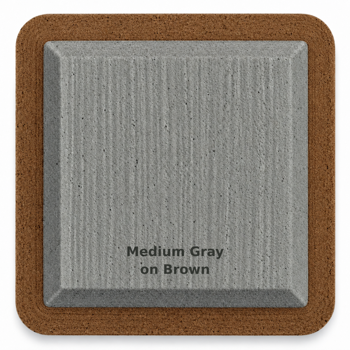 Medium Gray on Brown