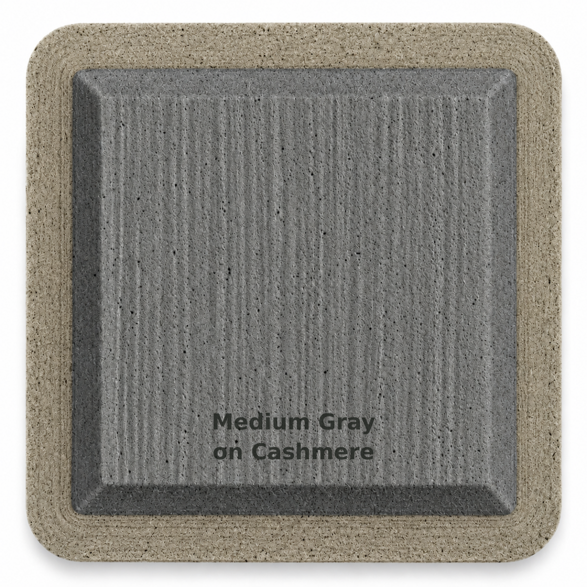 Medium Gray on Cashmere