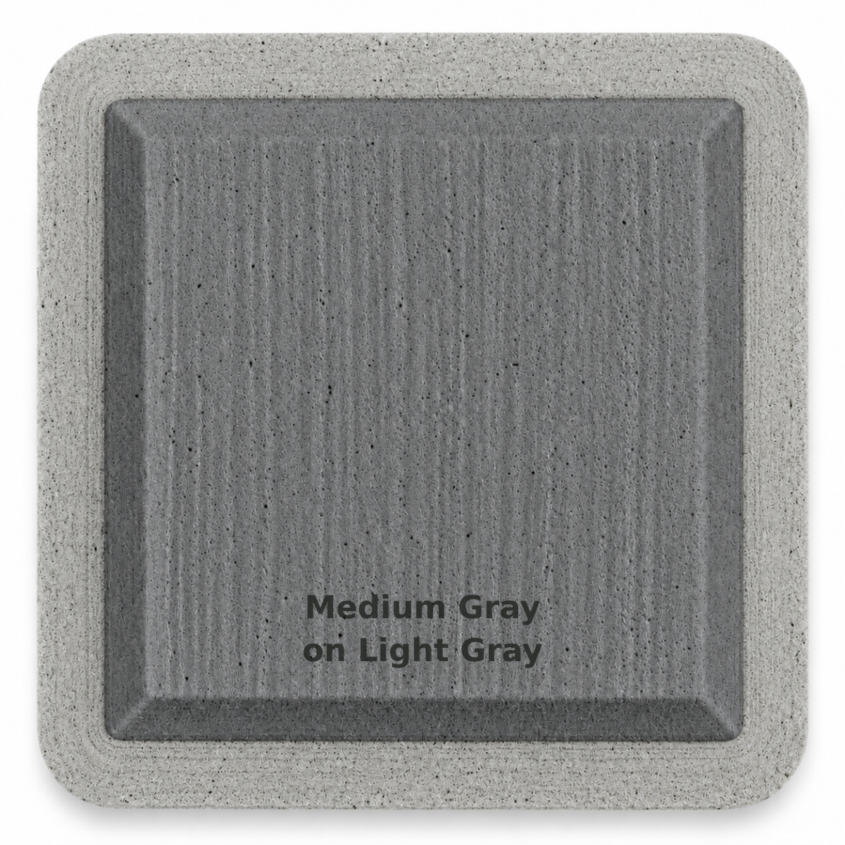 Medium Gray on Light Gray