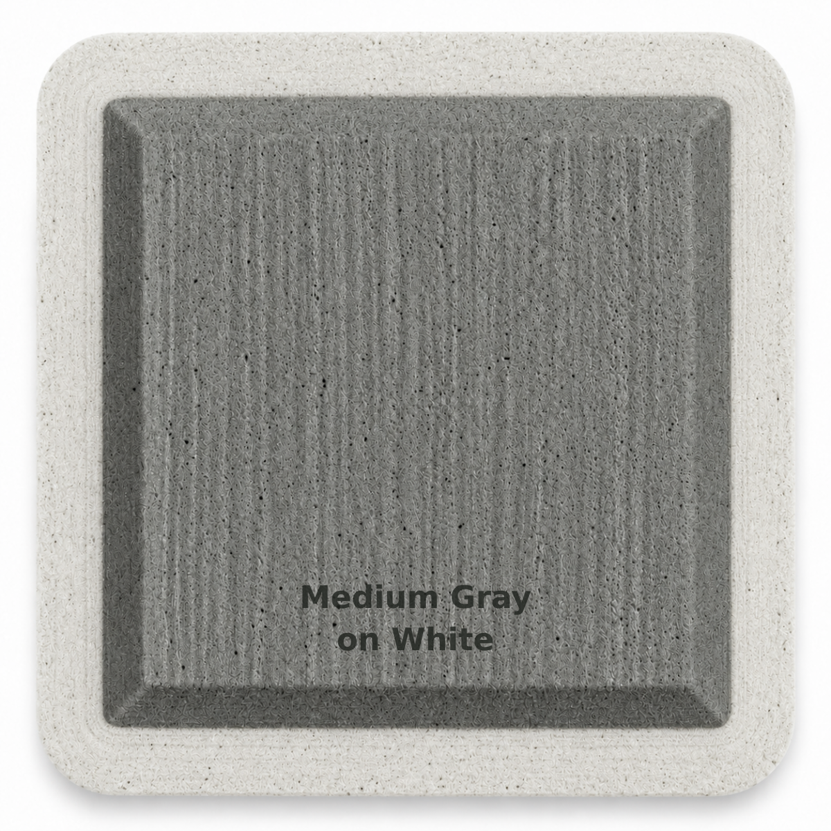 Medium Gray on White
