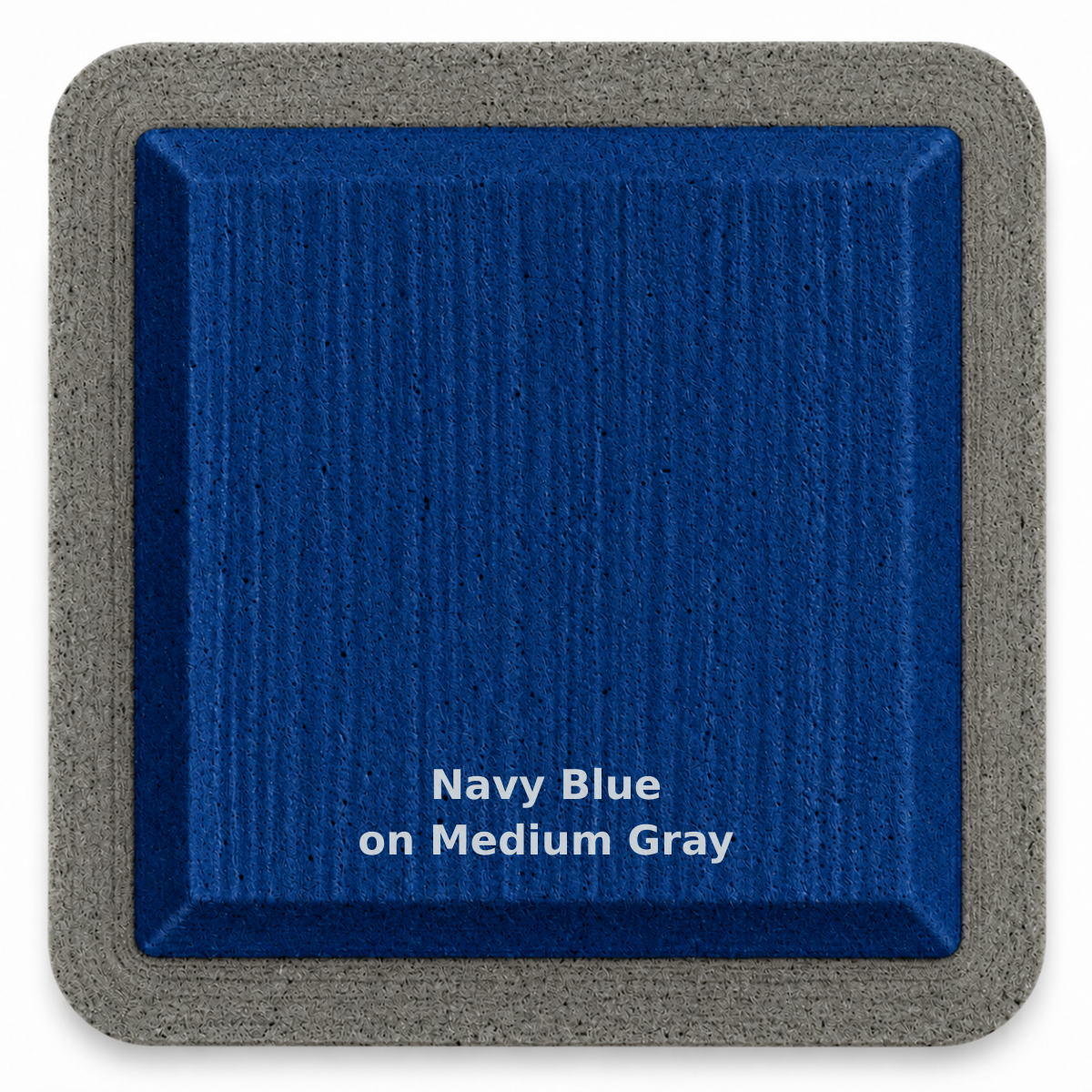 Navy Blue on Medium Gray