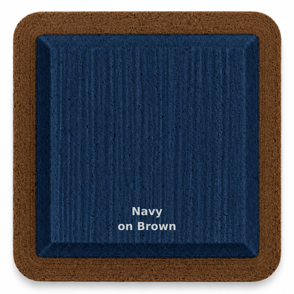 Navy on Brown