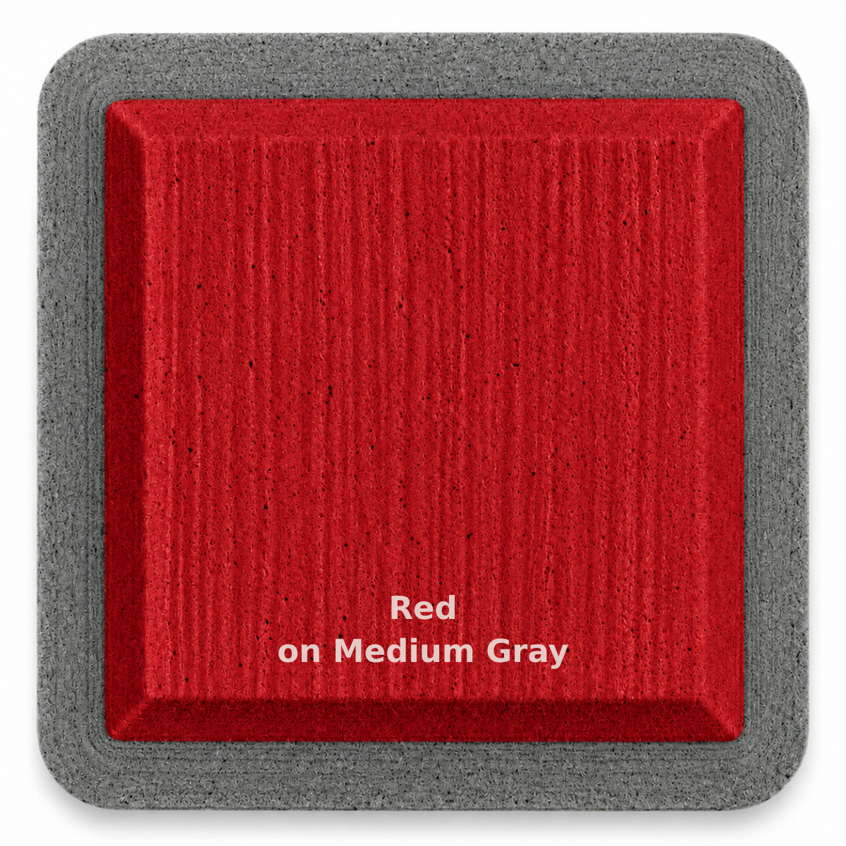 Red on Medium Gray