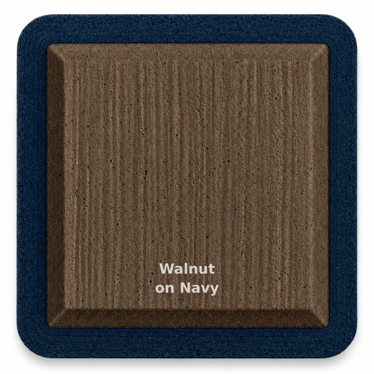 Walnut on Navy