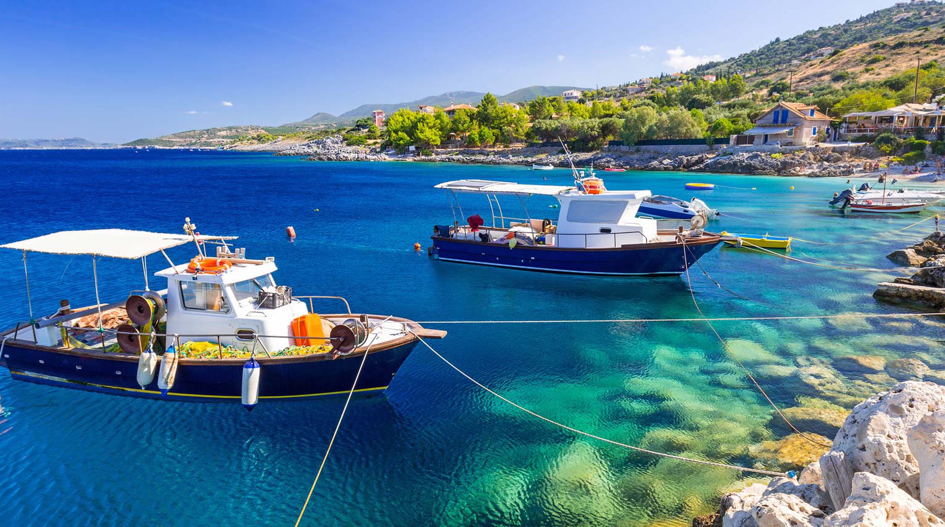 Small port in Zakynthos