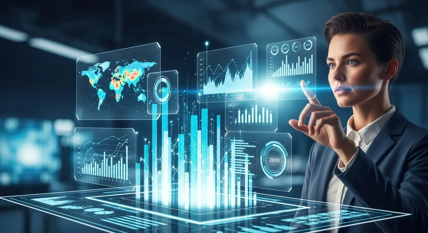 Abstract data analytics visualization
