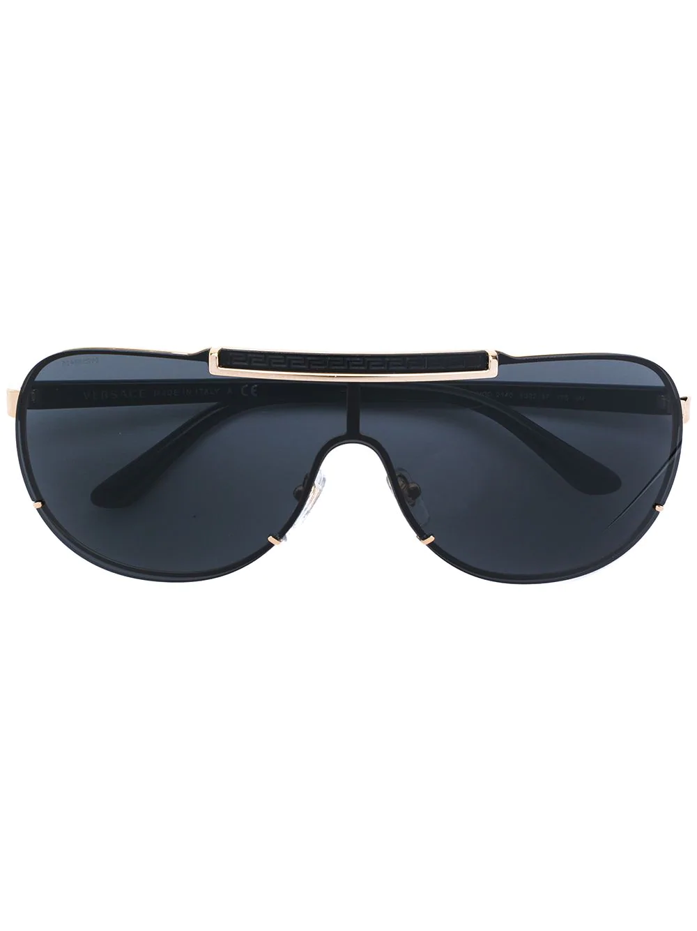 Versace Eyewear visor aviator sunglasses - Black