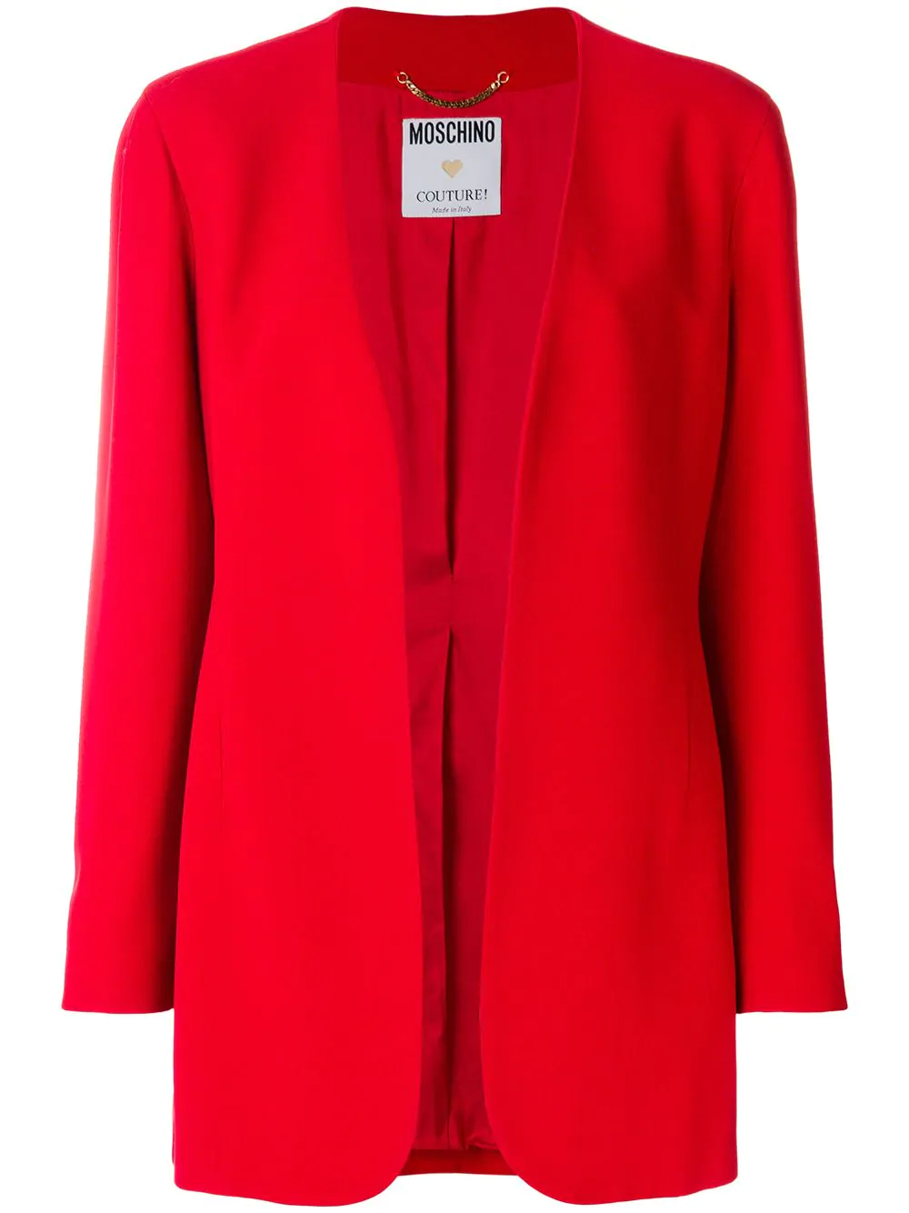 Moschino Pre-Owned relaxed open blazer - Red