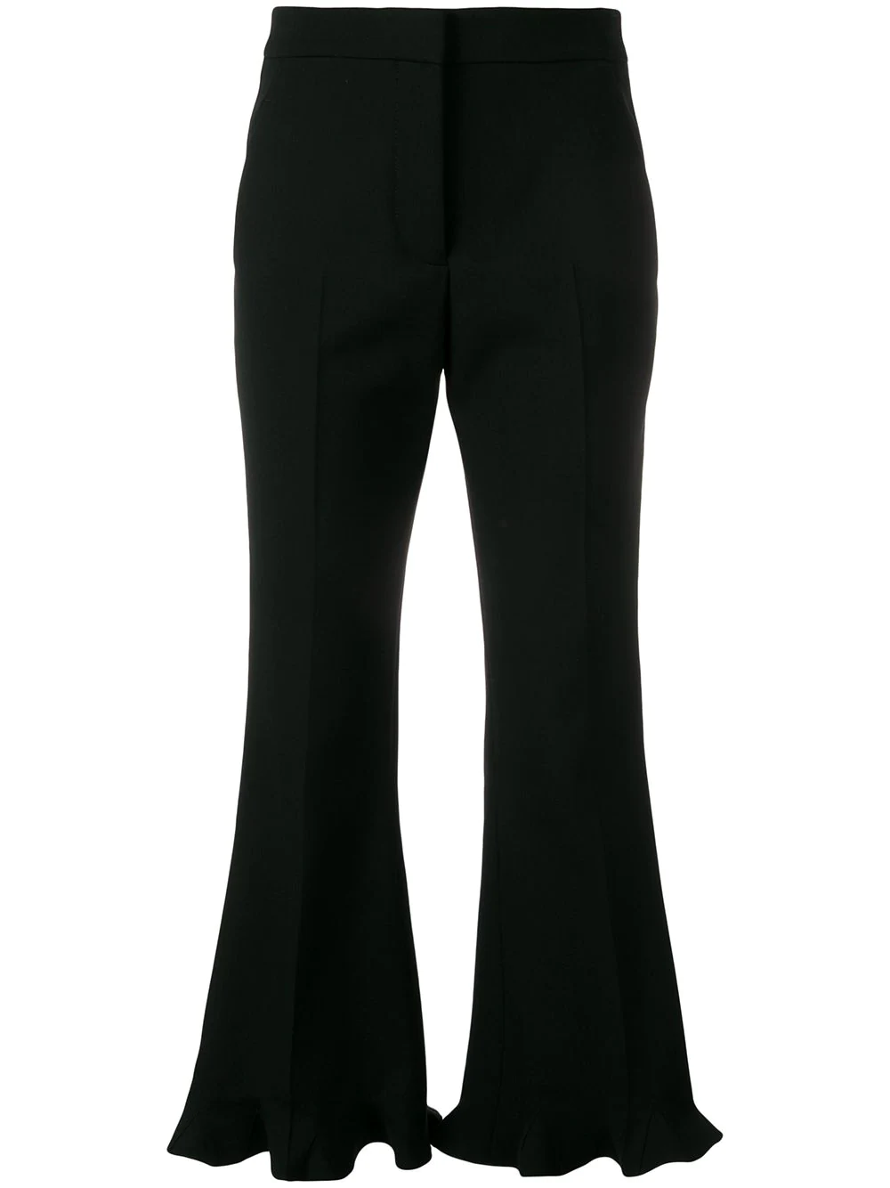 Stella McCartney ruffle flare tailored trousers - Black