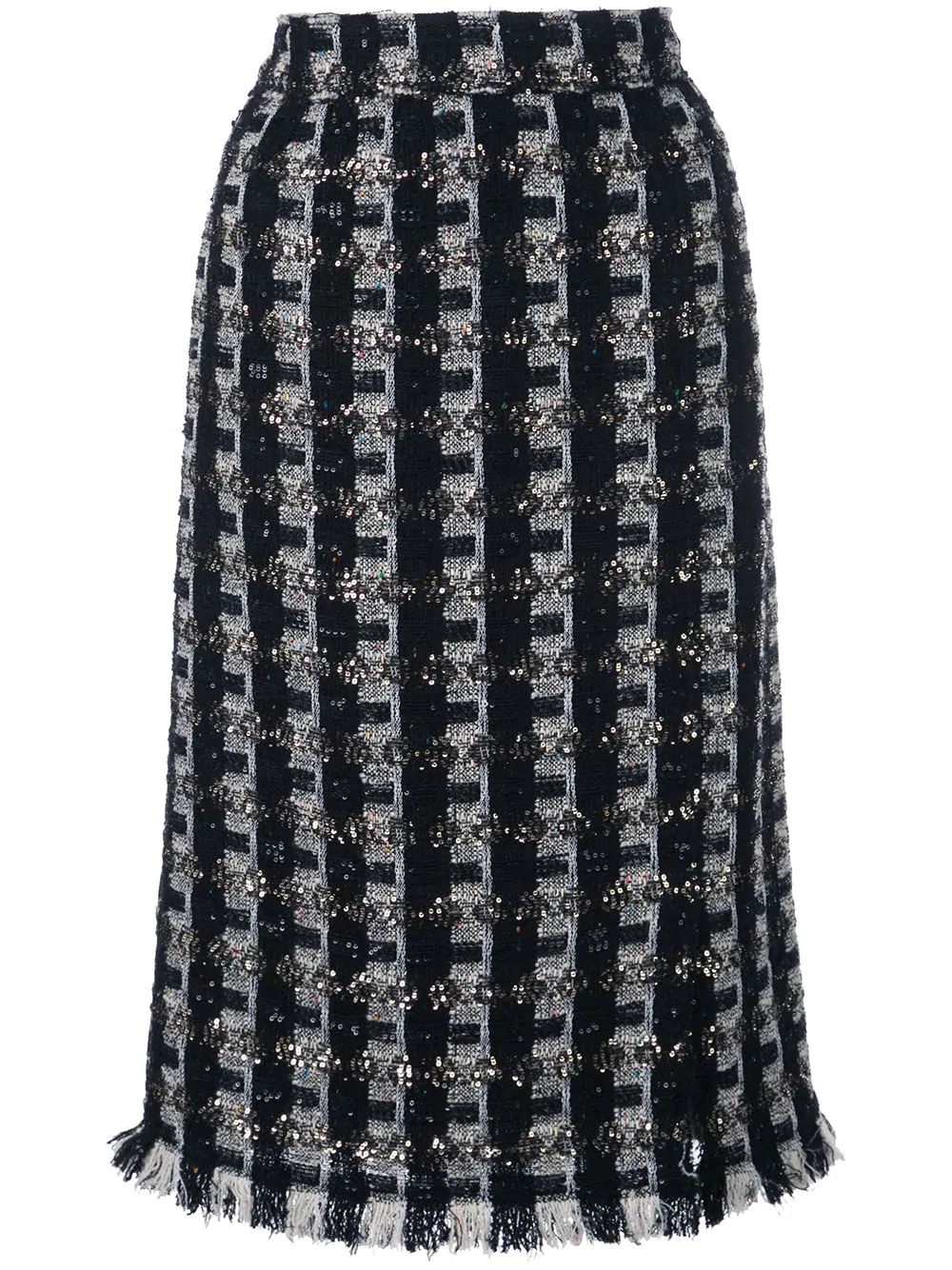 Oscar de la Renta tweed pencil skirt - Black