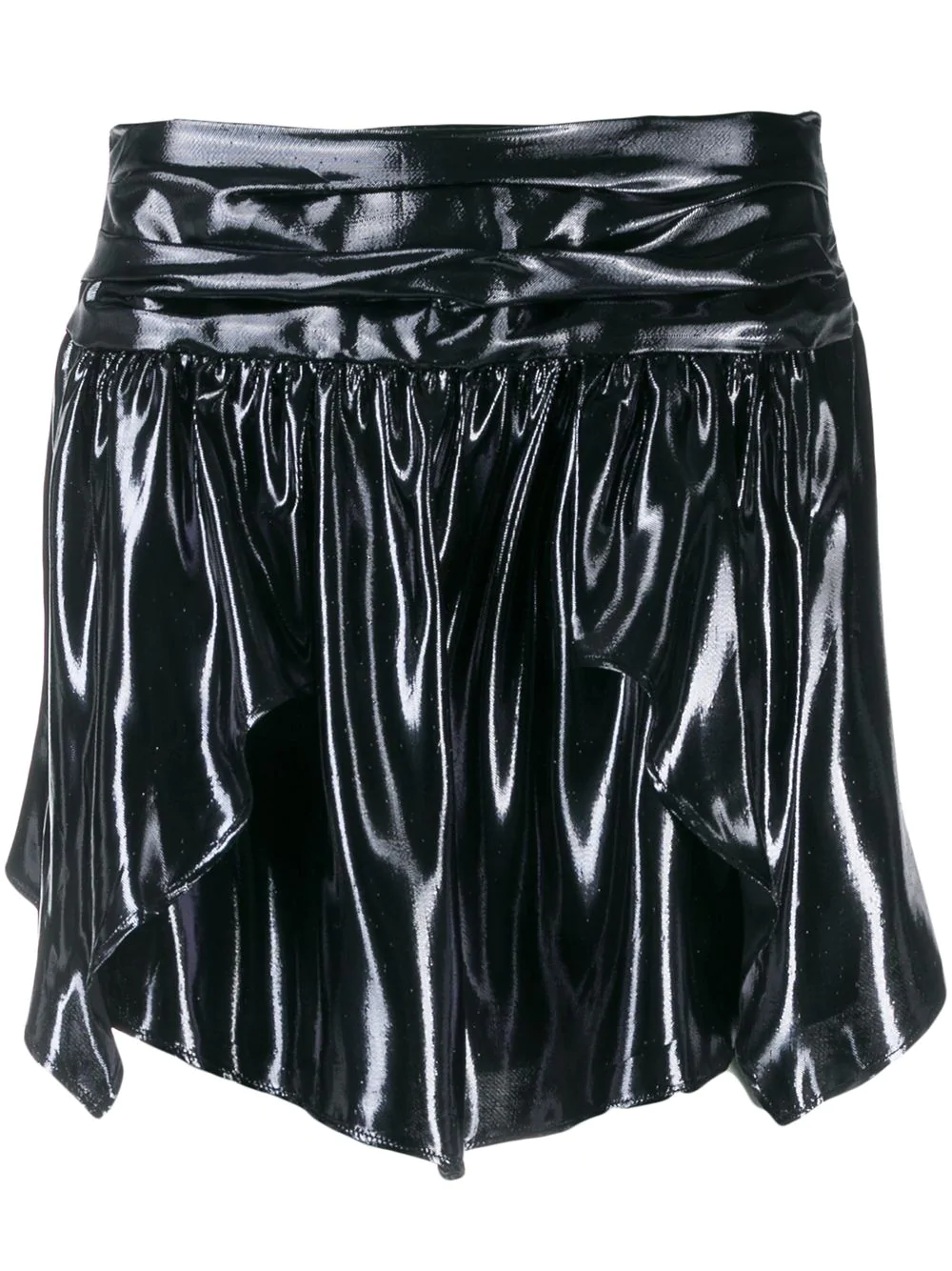 Isabel Marant metallic mini skirt - Blue