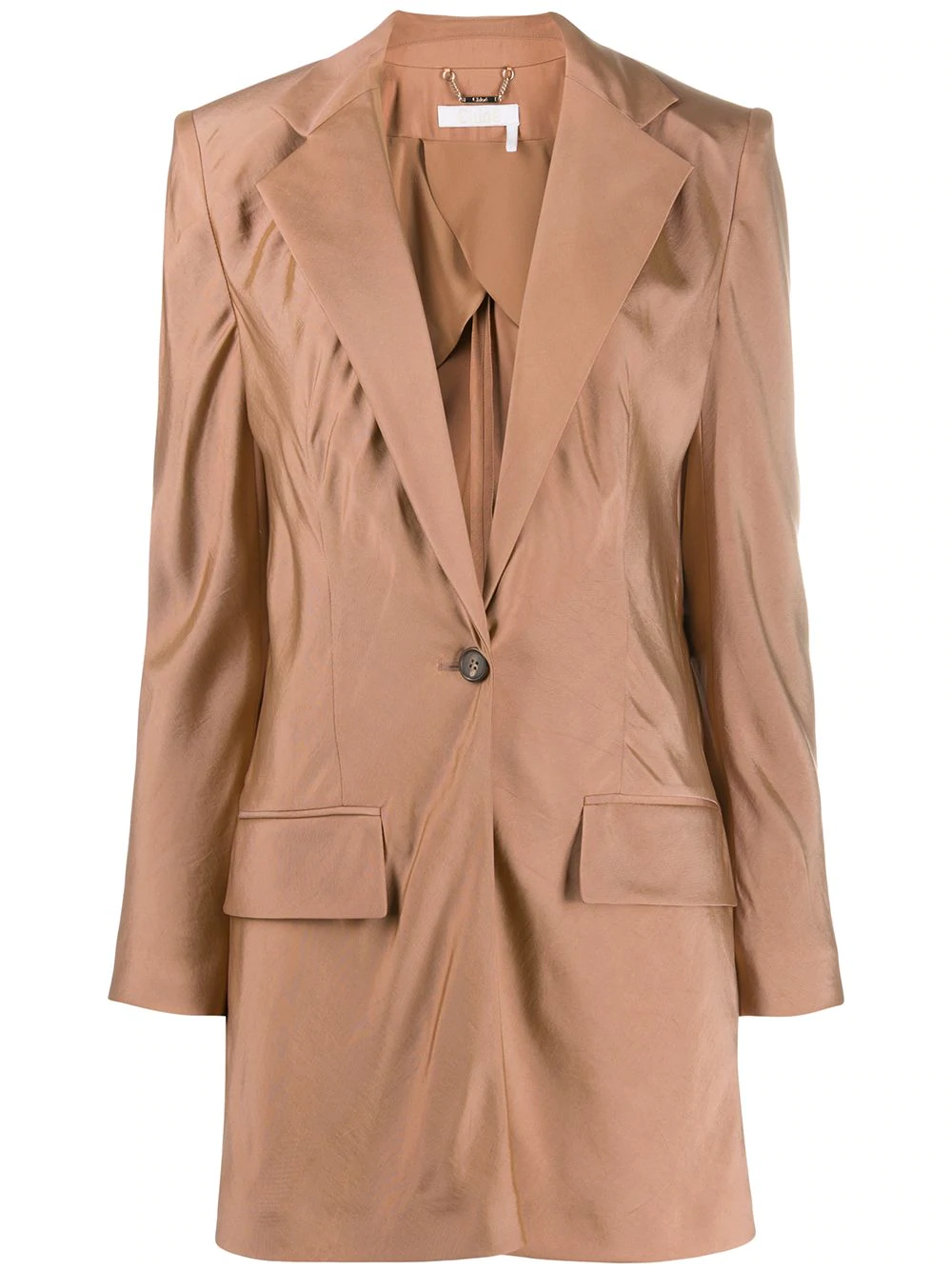 Chloé tailored longline blazer - Neutrals