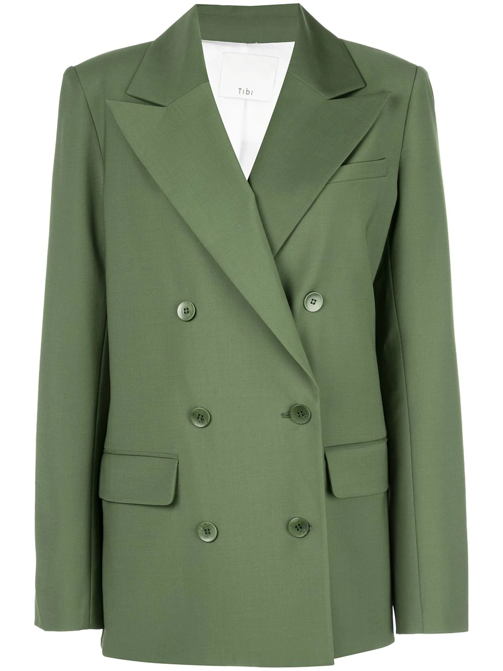 Tibi cut out blazer - Green