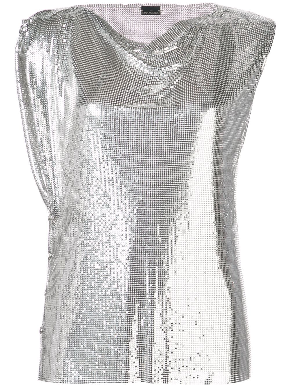 Rabanne disco top - Silver