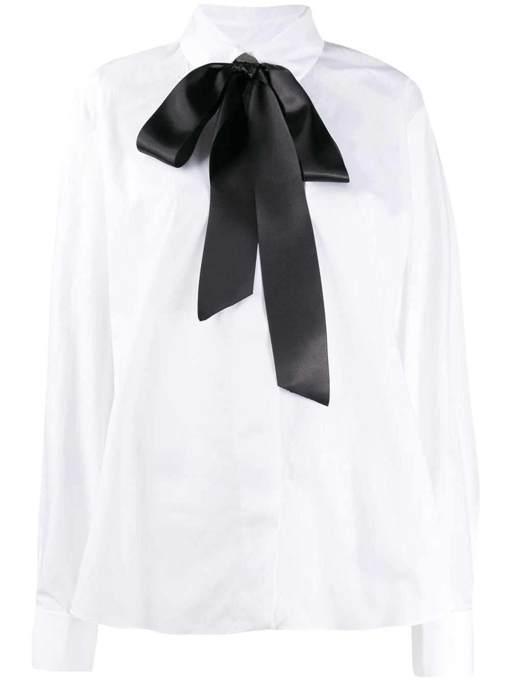 Alexandre Vauthier bow neck shirt - White