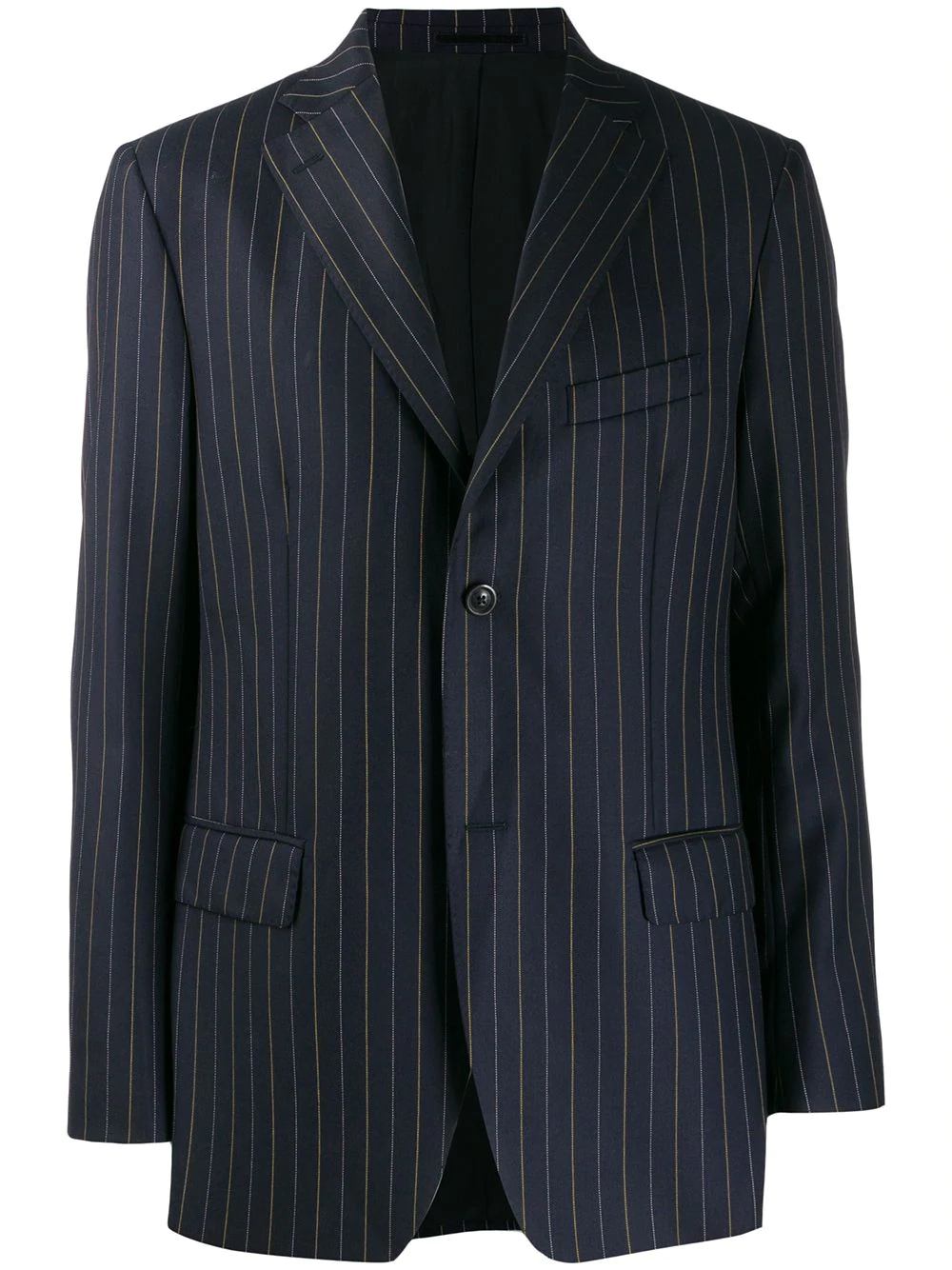 Cobra S.C. pinstripe button blazer - Blue