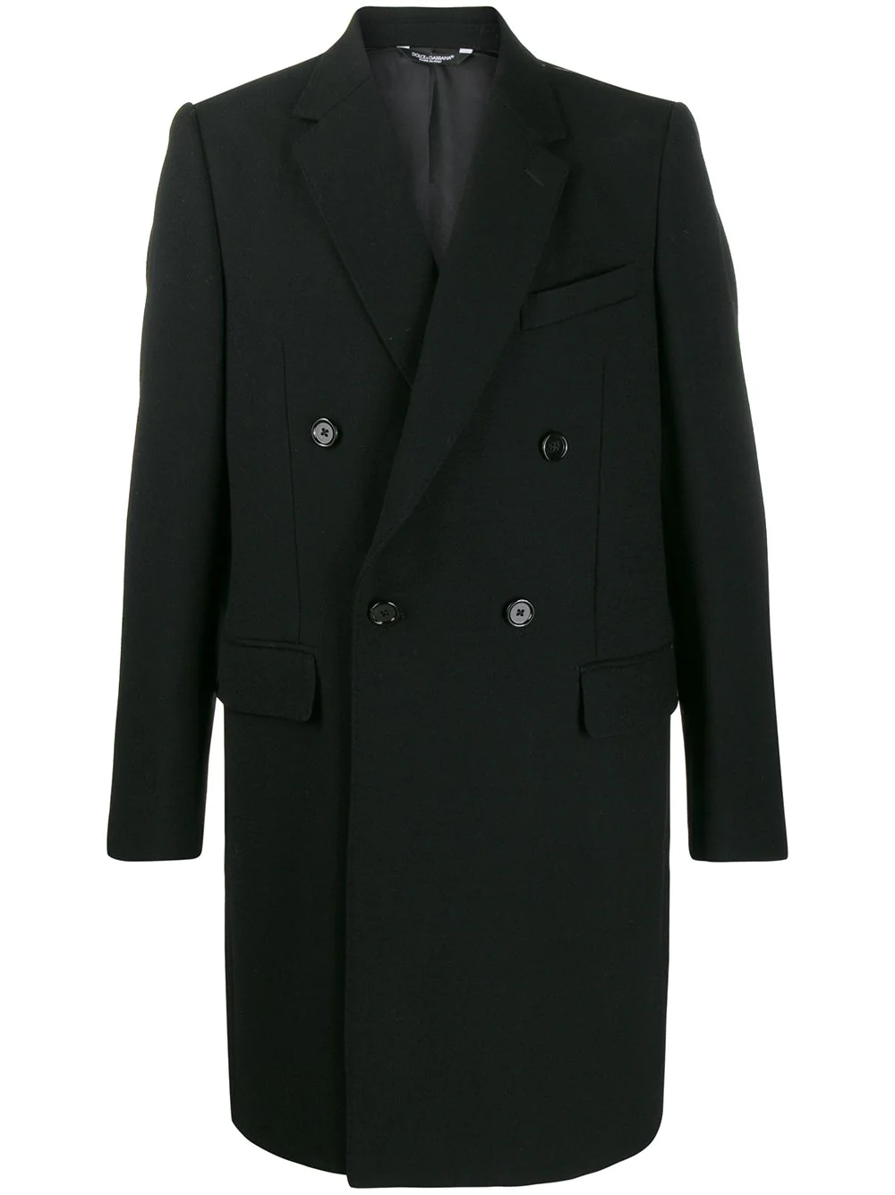 Dolce & Gabbana double-breasted midi coat - Black