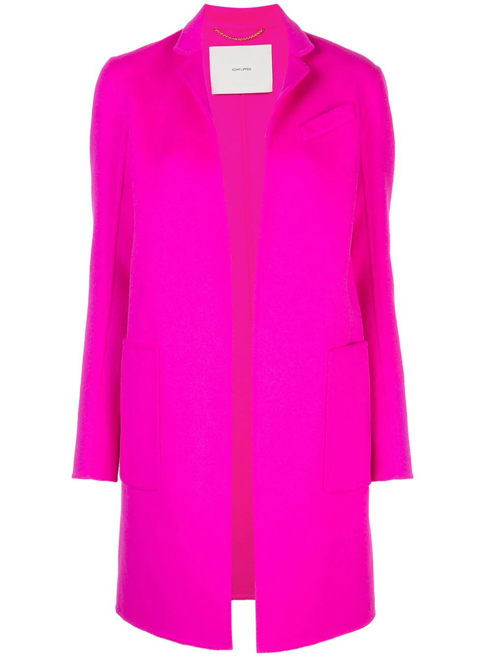 Adam Lippes open-front cashmere midi coat - PINK