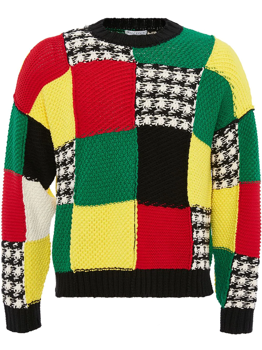 JW Anderson knitted patchwork jumper - Black