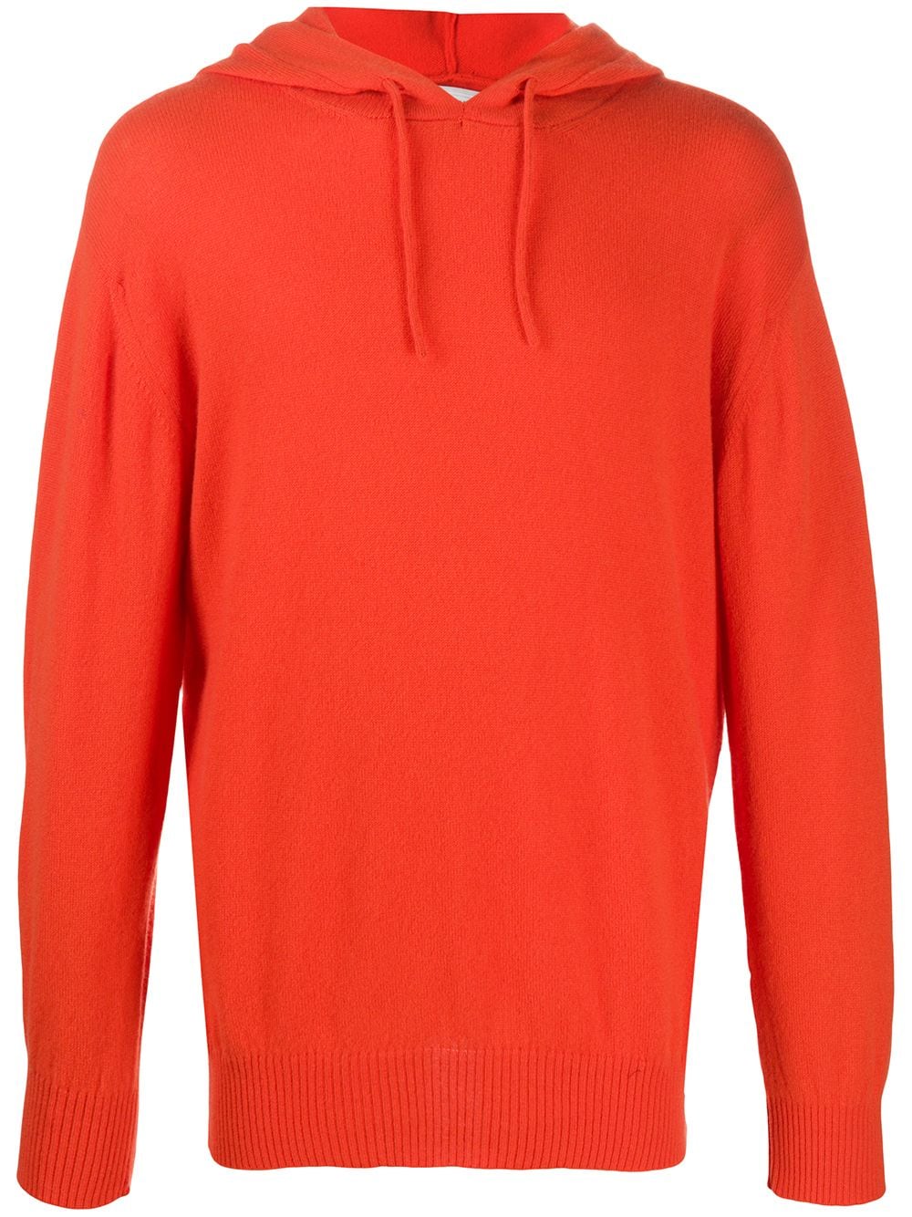 Pringle of Scotland cashmere drawstring hoodie - ORANGE