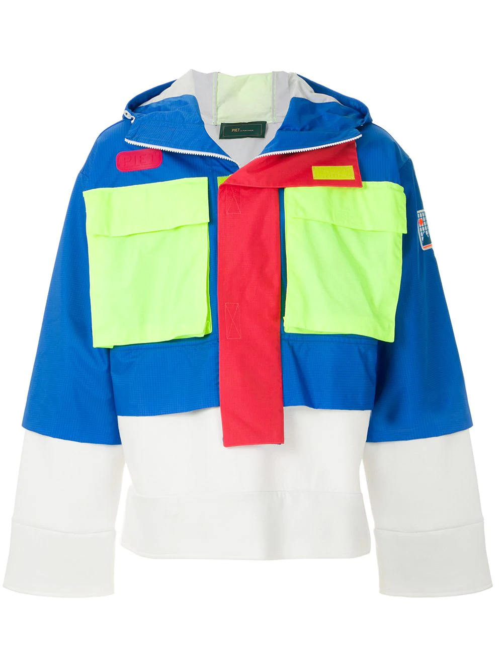 Piet Hybrid hooded jacket - Multicolour