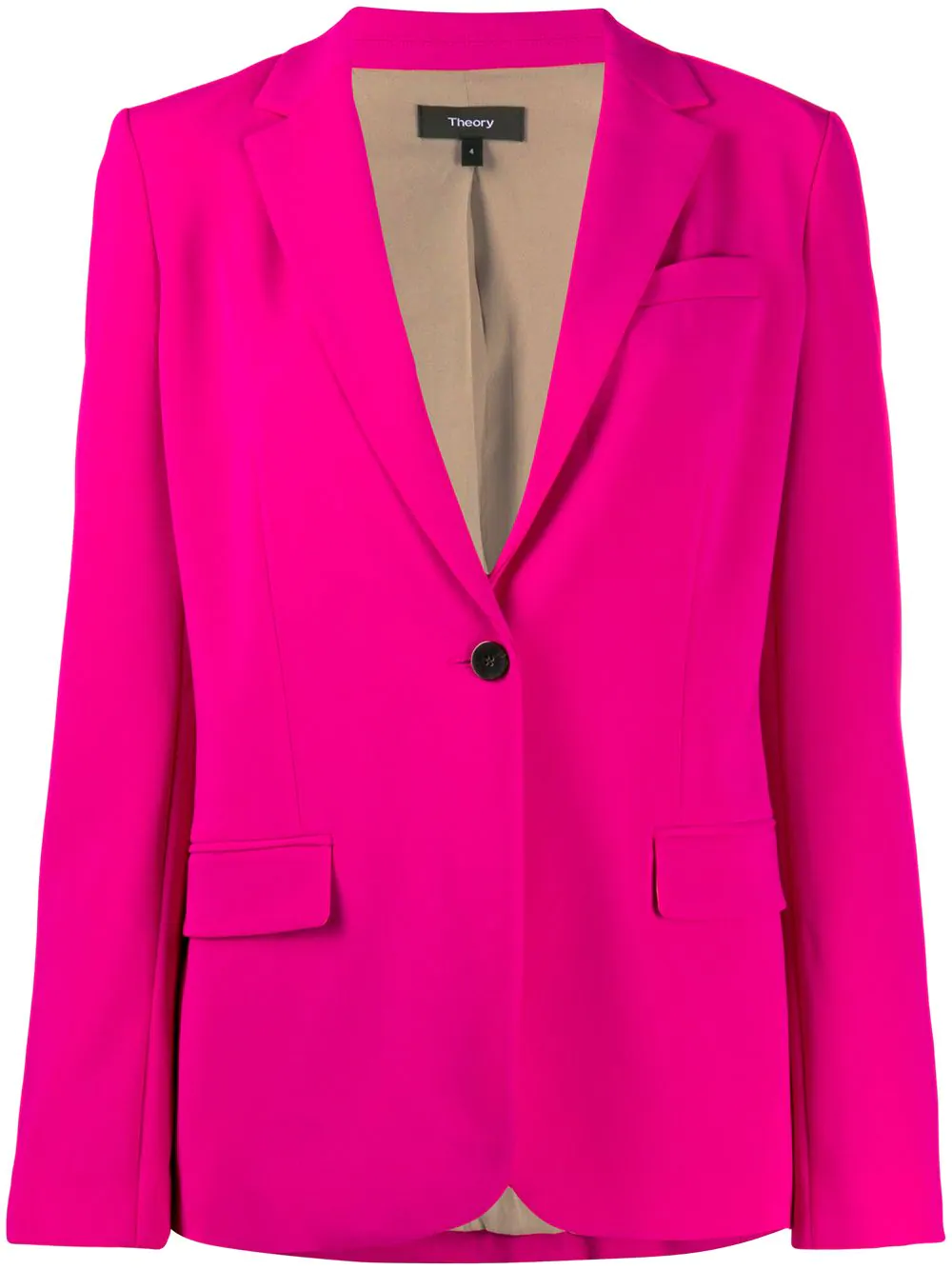 Theory single buttoned blazer - PINK