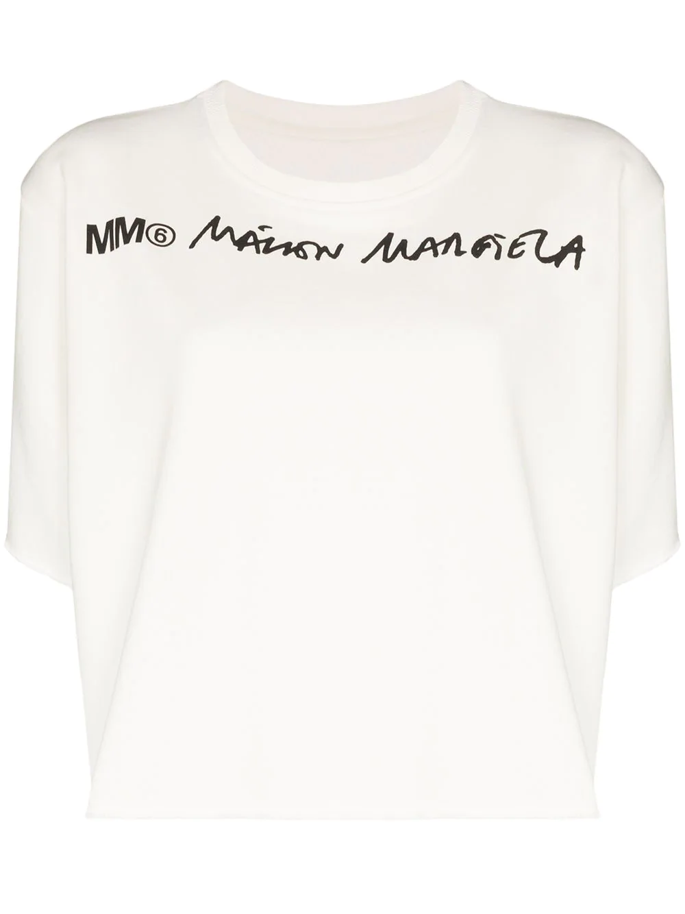 MM6 Maison Margiela printed logo T-shirt - White