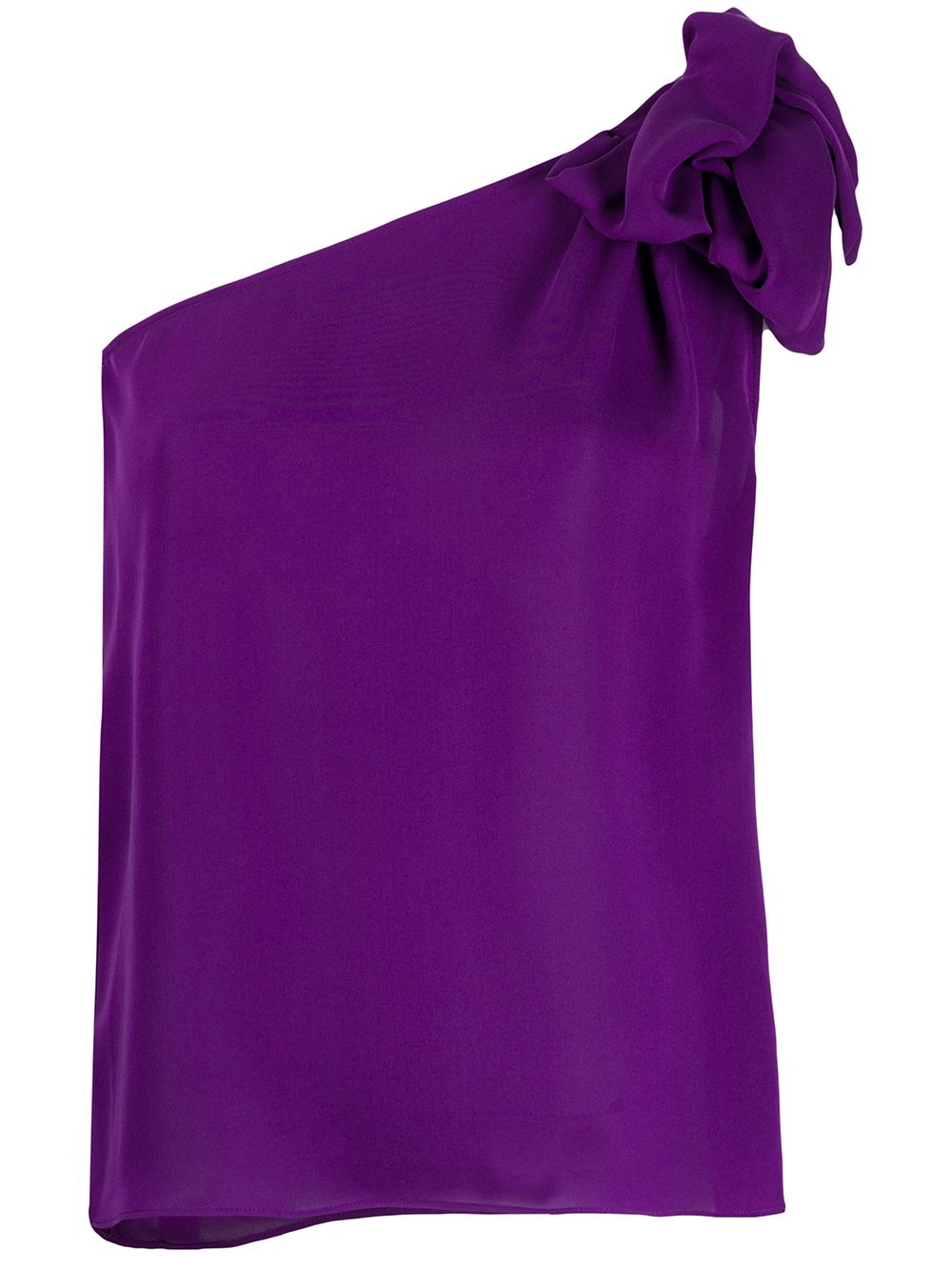 Emporio Armani one shoulder top - PURPLE